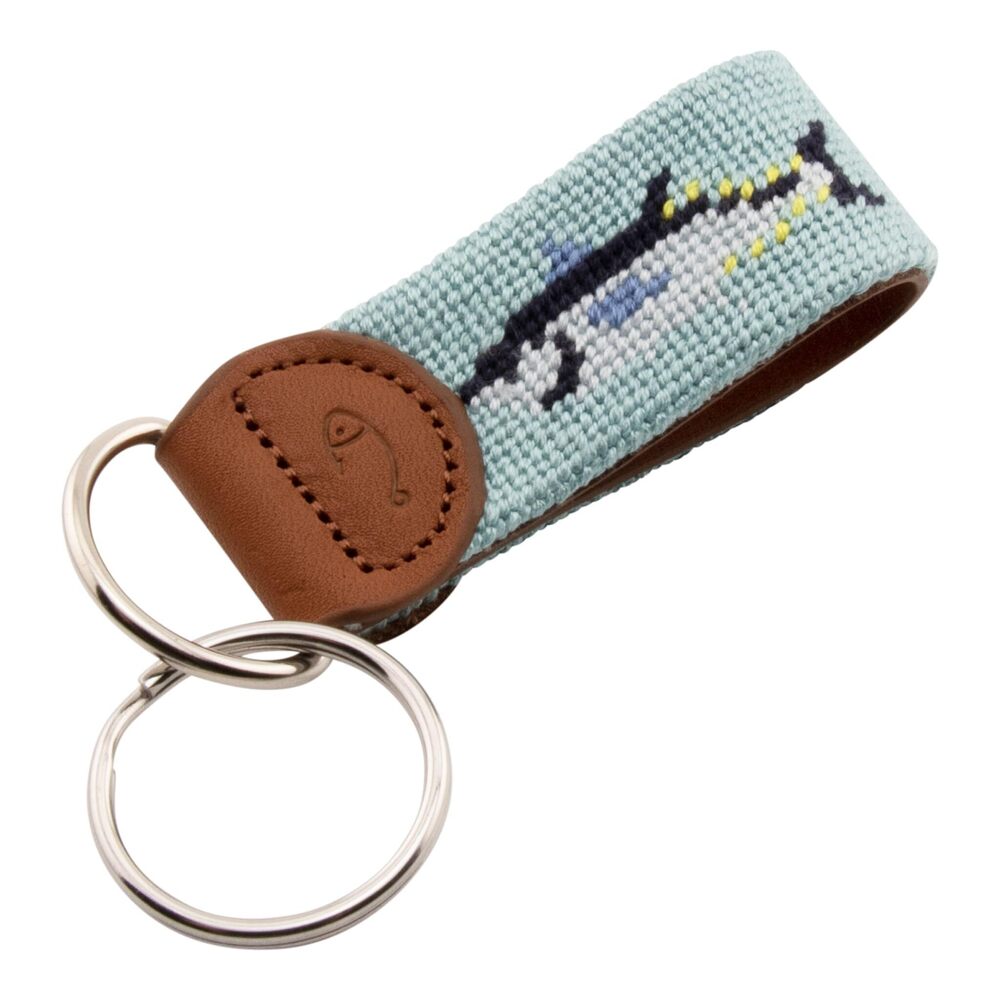 2081 Bluefin Tuna Needlepoint Key Fob & Keychain Bluefin Tuna